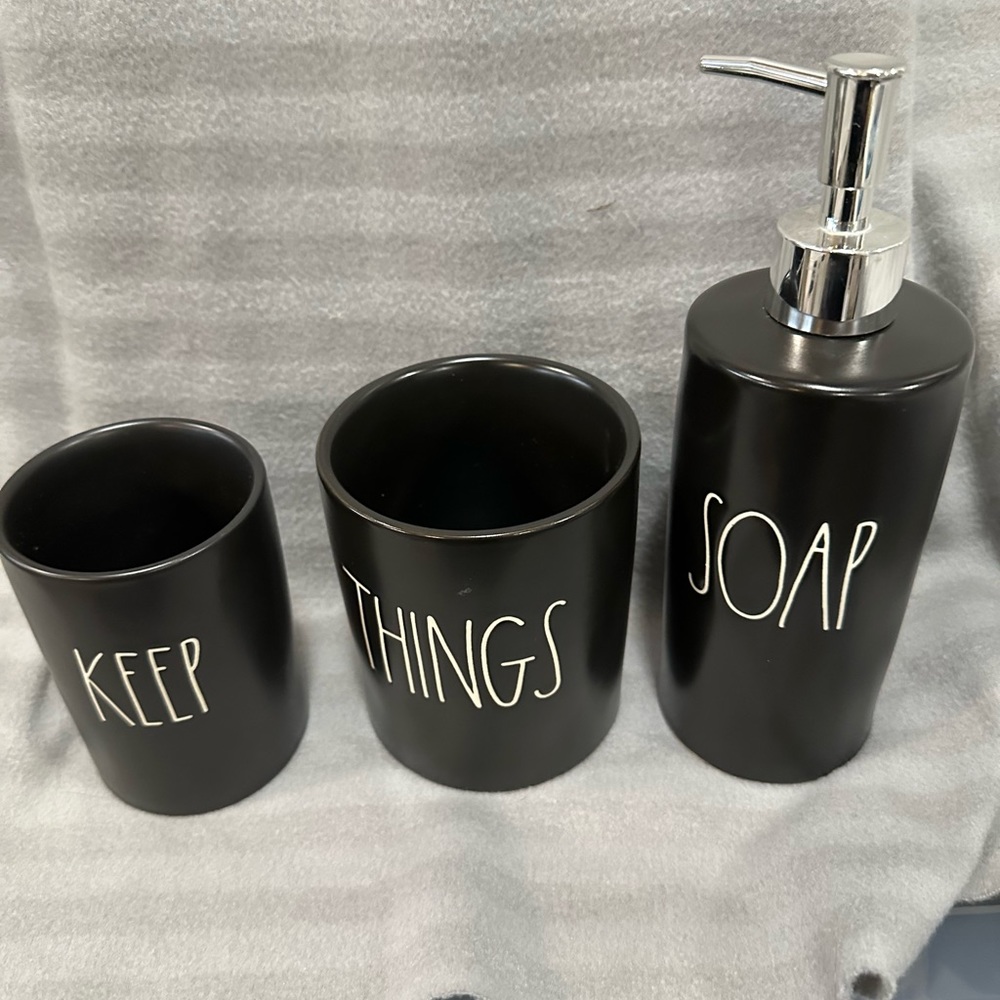 Rae Dunn Bathroom, Kitchen accessories,etc